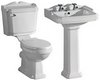 XPress Classic 4 Piece Bathroom Suite With Toilet, Seat & 580mm Basin.