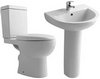XPress Delux 4 Piece Bathroom Suite With Toilet, Seat & 550mm Basin.